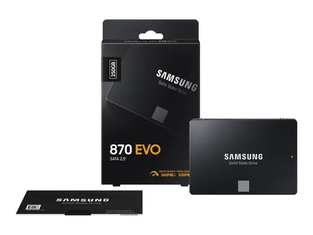 Samsung 870 EVO MZ-77E250B - SSD kryptert 250 GB intern 2.5" SATA ...