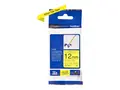 Brother TZe-FX631 - Svart p&#229; gult - Rull (1,2 cm x 8 m) 1 kassett(er) fleksibel ID-tape for Brother PT-D210, D600, H110; P-Touch PT-1005, D410, D450, D460, D610, E310, E550, H110
