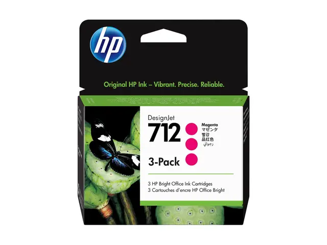 HP 712 - 3-pack - 29 ml - magenta - original - DesignJet - blekkpa...