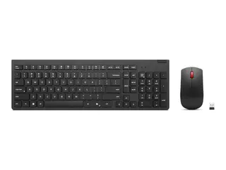 Lenovo Essential Wireless Combo Gen 2 - Tastatur- og mussett trådløs - 2.4 GHz - QWERTY - Norsk - svart - brun boks