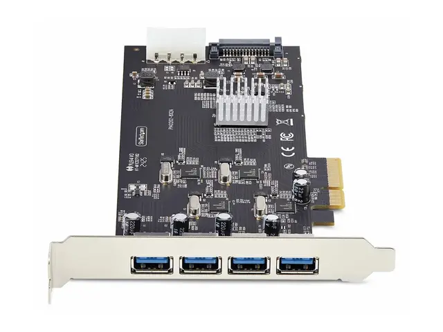 StarTech.com 4-Port USB-A PCIe Card, USB 3.2 5Gbps, 4x Controllers...