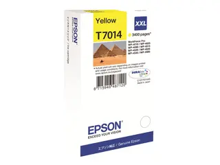 Epson T7014 - 34.2 ml - XXL-størrelse - gul original - blister - blekkpatron - for WorkForce Pro WP-4015 DN, WP-4095 DN, WP-4515 DN, WP-4525 DNF, WP-4595 DNF
