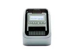 Brother QL-820NWBcVM - Etikettskriver - tofarget (monokrom) direktetermisk - Rull (6,2 cm) - 300 x 600 dpi - inntil 110 etiketter/min - USB 2.0, Bluetooth 5.2, Wi-Fi(n), LAN - kutter - skinnende svart, hvit