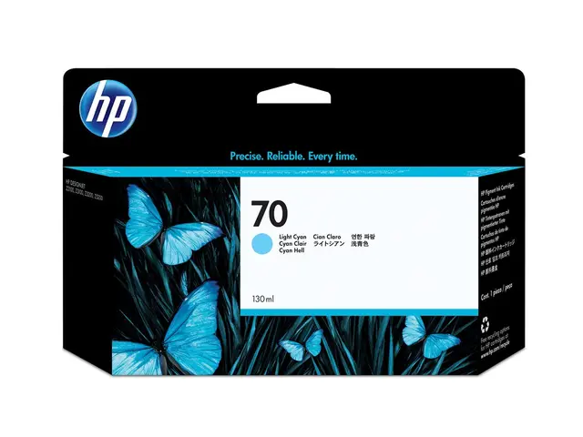 HP 70 - 130 ml lys cyan original DesignJet blekkpatron for HD Pro ...