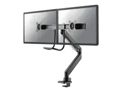 Neomounts NM-D775DX - Monteringssett - full bevegelse for 2 LCD-skjermer - svart - skjermstørrelse: 10"-32" - klemmemonterbar, malje, skrivebordsmonterbar