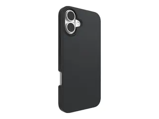 ZAGG Manhattan Snap - Baksidedeksel for mobiltelefon MagSafe-samsvar - silikon, grafen - svart - for Apple iPhone 16 Plus