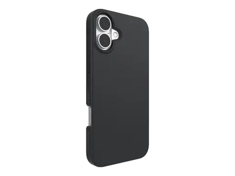 ZAGG Manhattan Snap - Baksidedeksel for mobiltelefon MagSafe-samsvar - silikon, grafen - svart - for Apple iPhone 16 Plus