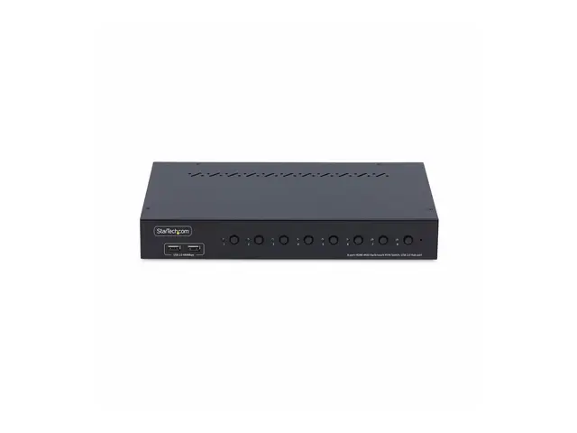 StarTech.com 8-Port HDMI KVM Switch w/1U Rack Mount Kit, 4K 60Hz -...