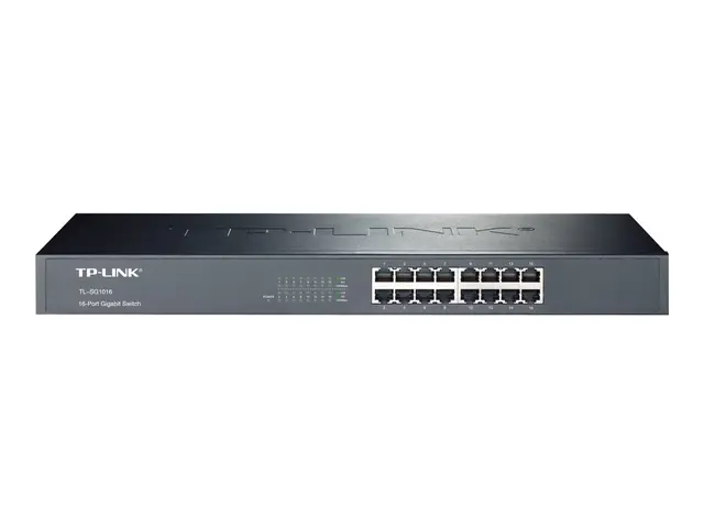 TP-Link TL-SG1016 - Switch - 16 x 10/100/1000 - rackmonterbar