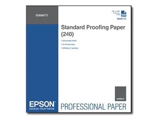 Epson Proofing Paper Standard - Halvmatt 9 mille - 330 x 482 mm - 240 g/m² - 100 ark rettepapir - for SureColor SC-P10000, P20000, P6000, P7000, P7500, P8000, P9000, P9500, T3200, T5200, T7200