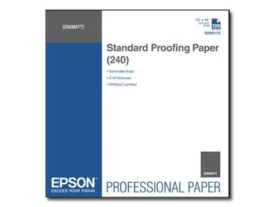 Epson Proofing Paper Standard - Halvmatt 9 mille 330 x 482 mm 240 ...