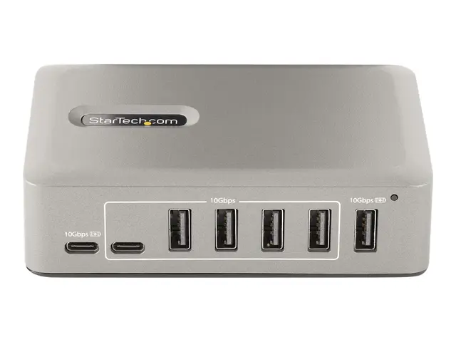 StarTech.com 10-Port USB-C Hub, 8x USB-A + 2x USB-C, Self-Powered ...