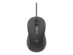 Logitech Signature M520 L for Business - Mus h&#248;yre- og venstreh&#229;ndet - optisk - 4 knapper - kablet - USB-C