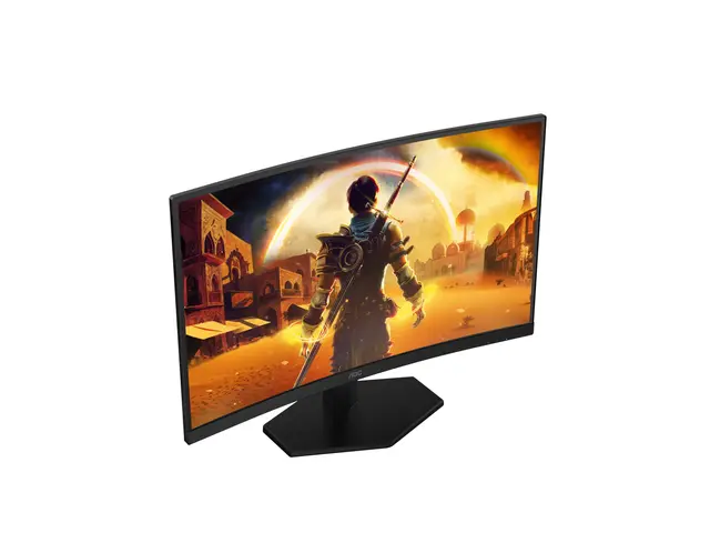 AOC Gaming CQ27G42FE - LED-skjerm - gaming 27" - 2560 x 1440 QHD @ 144 Hz - VA - 3000:1 - 0.5 ms - HDMI, DisplayPort - høyttalere 