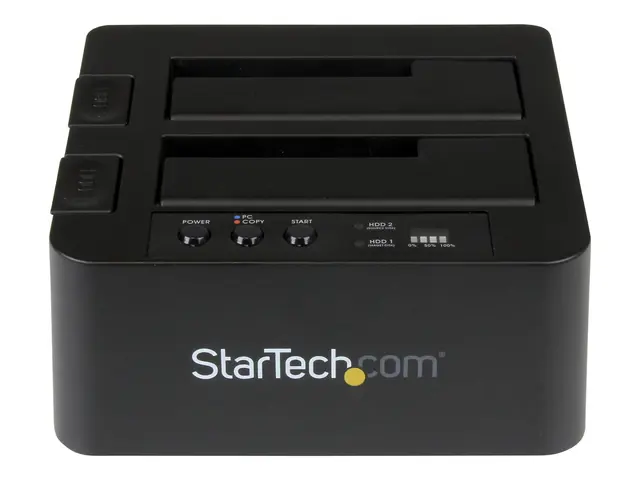 StarTech.com Standalone Hard Drive Duplicator, Dual Bay HDDSSD Clo...