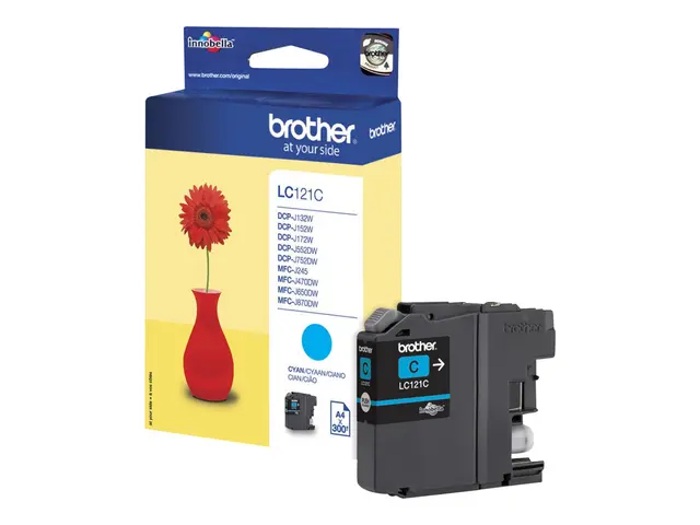Brother LC121C - Cyan original blekkpatron for DCP-J100, DCP-J105,...