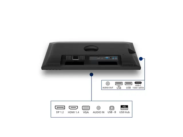 Philips 24B2N3200D - 3000 Series - LED-skjerm 24" - 1920 x 1200 WUXGA @ 100 Hz - IPS - 300 cd/m² - 1500:1 - 4 ms - HDMI, VGA, DisplayPort - høyttalere - svart 