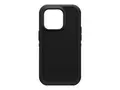 OtterBox Defender Series XT - ProPack Packaging baksidedeksel for mobiltelefon - robust - MagSafe-samsvar - polykarbonat, syntetisk gummi, 50 % resirkulert plast - svart - for Apple iPhone 14 Pro