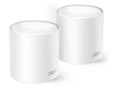 TP-Link Deco X10 V1 - Wi-Fi-system (2 rutere) - inntil 3900 kvadratfot - maske 1GbE Dobbeltbånd