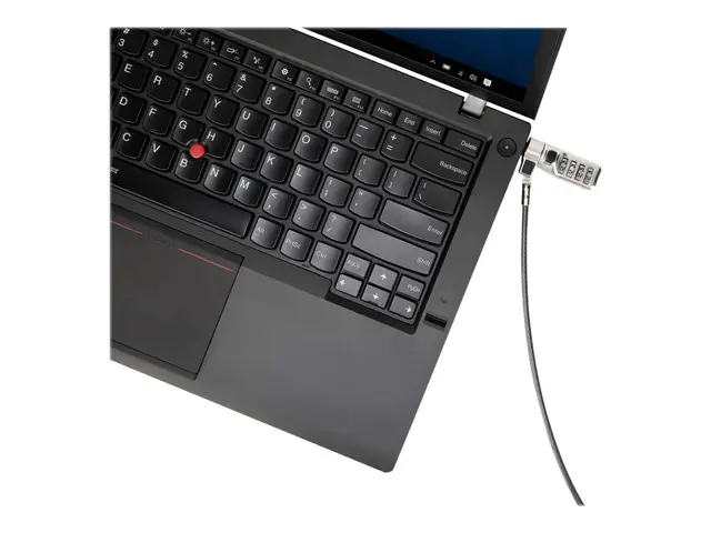 Targus Defcon Compact Combo Cable Lock - Sikkerhetskabellås - svar...