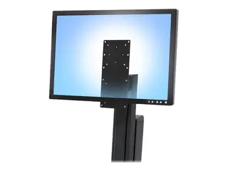 Ergotron - Monteringskomponent (forsenket avstandsstykke, brakett) for LCD-skjerm - sett for h&#248;y bruker - solid st&#229;l - svart - kan monteres p&#229; arbeidsstasjon