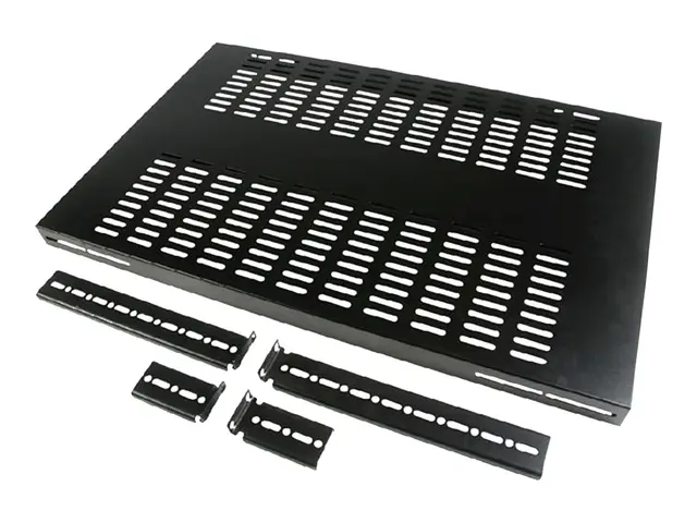 StarTech.com 1U Adjustable Vented Server Rack Mount Shelf - 175lbs...