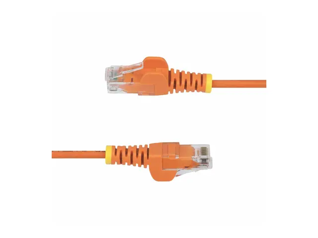StarTech.com 5m Orange Slim CAT6 Ethernet Cable, Snagless, 28AWG, ...