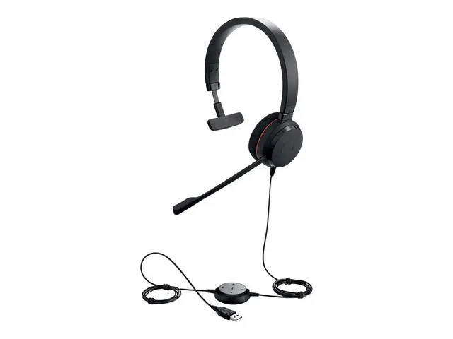 Jabra Evolve 20 MS mono - Hodesett - on-ear - kablet - USB - Certi...
