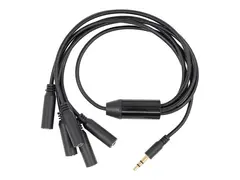Shelly - Temperatursensor splitter - minijakk (hann) til minijakk (hunn) 42 cm - 21 cm - svart