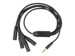 Shelly - Temperatursensor splitter - minijakk (hann) til minijakk (hunn) 42 cm - 21 cm - svart