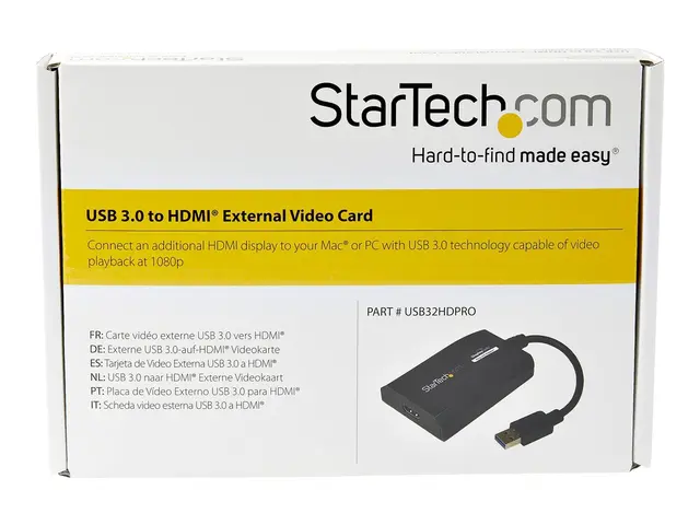 StarTech.com USB 3.0 to HDMI External Video Card Adapter - Display...