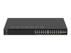NETGEAR M4350 Series M4350-24G4XF - Switch L3 - Styrt - 24 x 10/100/1000 (PoE+) + 4 x SFP+ - front til bakside-luftflyt - rackmonterbar - PoE+ (720 W)