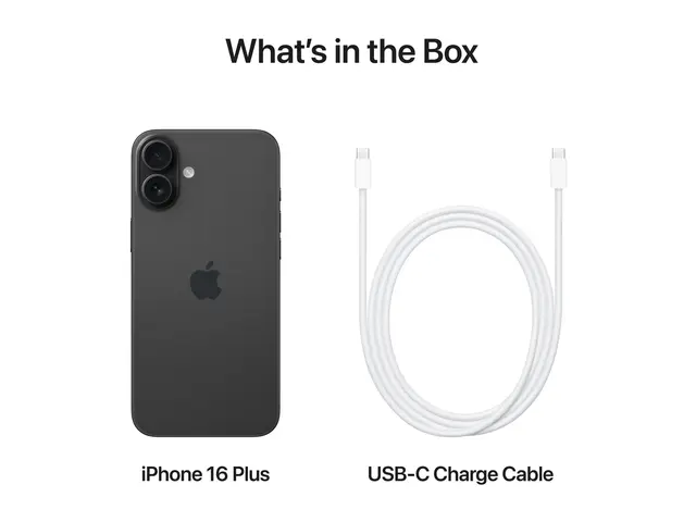 Apple iPhone 16 Plus - Svart 128 GB TN