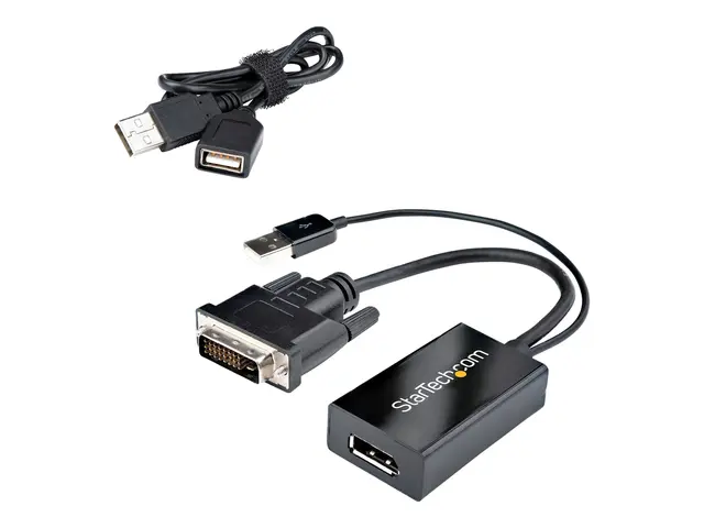StarTech.com DVI to DisplayPort Adapter - USB Power - 1920 x 1200 ...