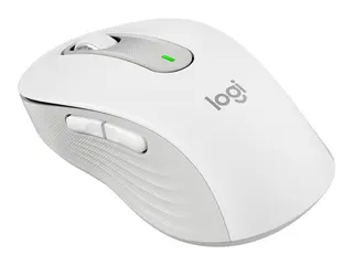 Logitech Signature M650 L LEFT Mus - stor st&#248;rrelse - venstrehendt - optisk - 5 knapper - tr&#229;dl&#248;s - 2.4 GHz, Bluetooth - Logitech Logi Bolt USB-mottaker - elfenbenshvit