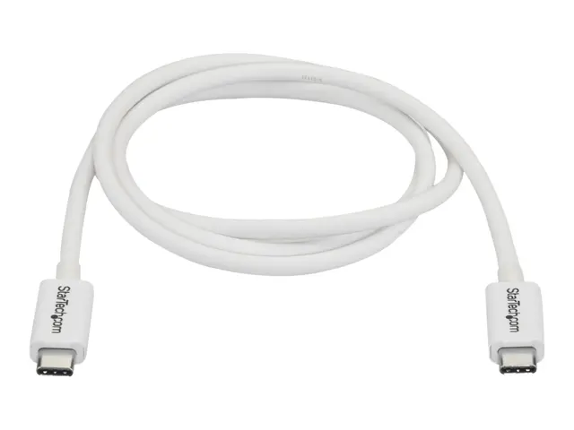 StarTech.com 3.3ft (1m) Thunderbolt 3 Cable, 20Gbps, 100W PD, 4K V...