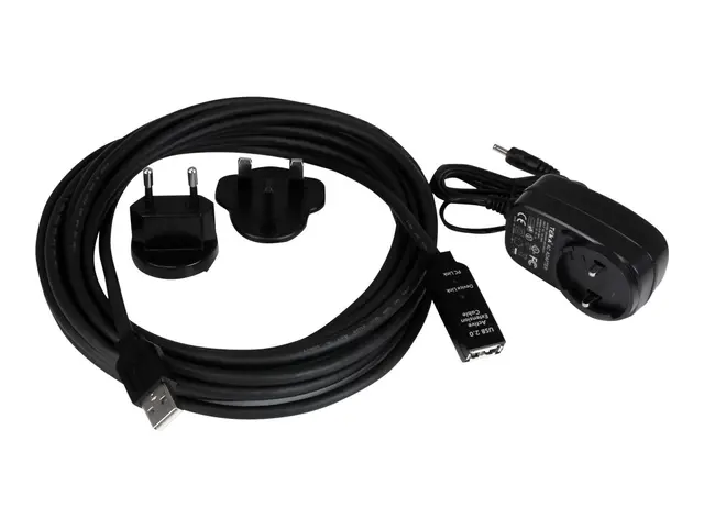 StarTech.com 5m USB 2.0 Active Extension Cable M/F - 5 meter USB A...