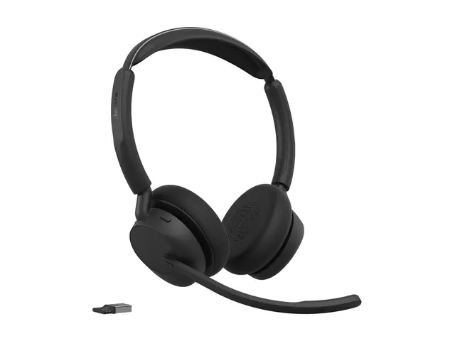 Jabra Evolve3 45 UC - hodesett - USB-A via Bluetooth-adapter, USB-C