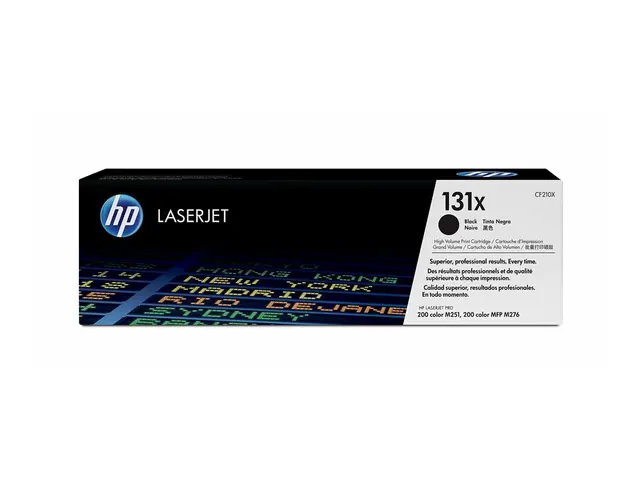 HP 131x - Høy ytelse svart original LaserJet tonerpatron (CF210X) ...