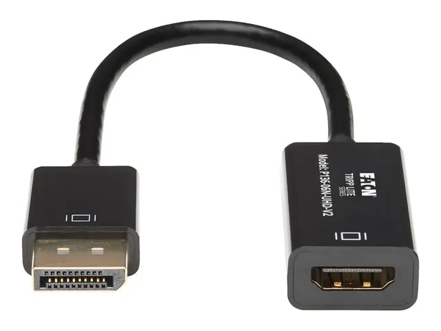 Eaton Tripp Lite Series 6in DisplayPort to HDMI Adapter Converter ...