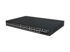 HPE Networking Comware 2150 48p 10M/100M/1G 4p SFP+ 1G/10G Switch - L3 - Styrt - 48 x 10/100/1000Base-T + 4 x 1 Gigabit / 10 Gigabit SFP+ (opplink / stabling) - rackmonterbar