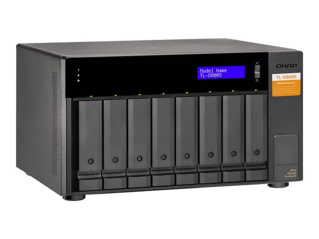 QNAP TL-D800S - Harddiskarray - 8 brønner (SATA-600) - SATA 6Gb/s ...