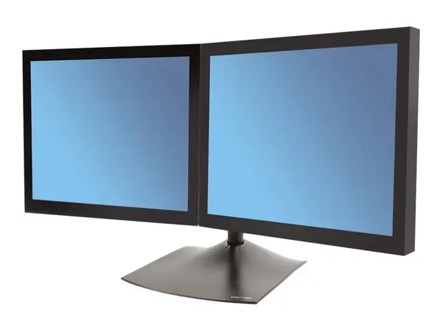 Ergotron DS100 - Stativ horisontal for 2 LCD-skjermer aluminium, s...