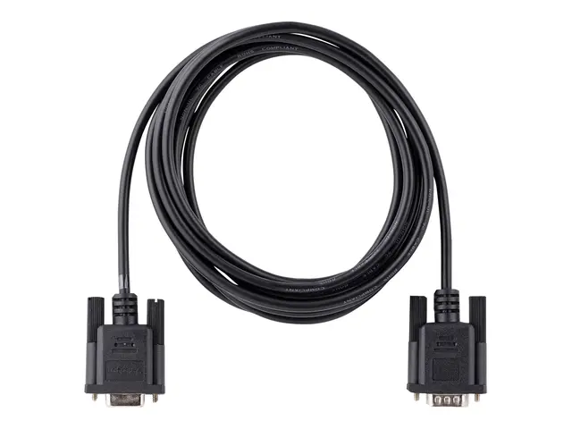 StarTech.com 3m RS232 Serial Null Modem Cable, Crossover Cable w/A...