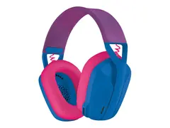 Logitech Lightspeed G435 - Hodesett - full st&#248;rrelse Bluetooth / 2,4 GHz radiofrekvens - tr&#229;dl&#248;s - bl&#229; - Discord Certified