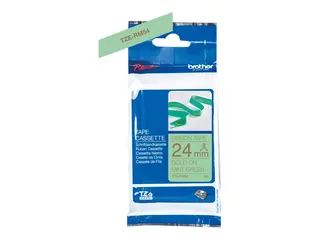 Brother TZe-RM54 - Sateng - gull p&#229; myntegr&#248;nt Rull (2,4 cm x 4 m) 1 kassett(er) b&#229;ndtape - for Brother PT-D600; P-Touch PT-3600, D600, D800, E550, P750, P900, P950; P-Touch EDGE PT-P750