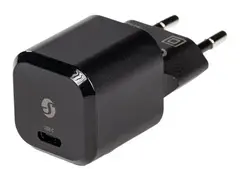Shelly SCHG30XEUX - Strømadapter - GaN - AC 100-240 V 30 watt - utgangskontakter: 1 - Europa - svart