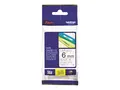 Brother TZe-111 - Standardklebemiddel svart p&#229; blank - Rull (0,6 cm x 8 m) 1 kassett(er) laminert teip - for Brother PT-D210, D600, H110; P-Touch PT-1880, D450, E110, E310, E550, E800, H110, P900