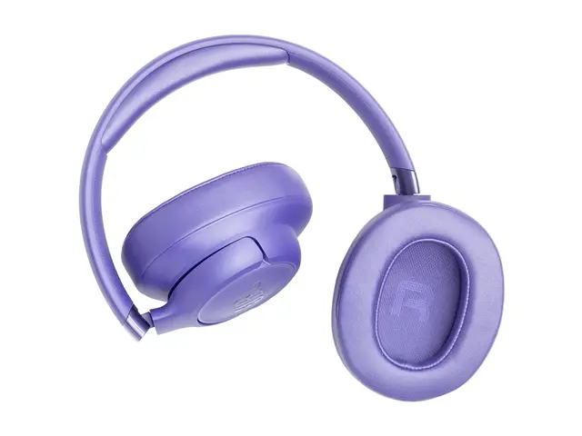 JBL TUNE 780NC - Hodetelefoner med mikrofon full størrelse - Bluetooth - trådløs, kablet - aktiv støydemping - USB-C - lavendel 