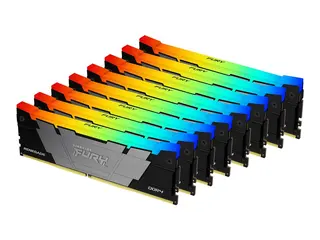 Kingston FURY Renegade RGB - DDR4 - sett 256 GB: 8 x 32 GB - DIMM 288-pin / PC4-25600 - ikke-bufret